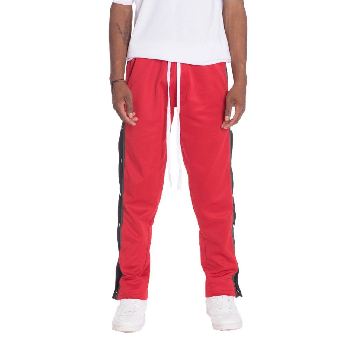 Snap Button Track Pants