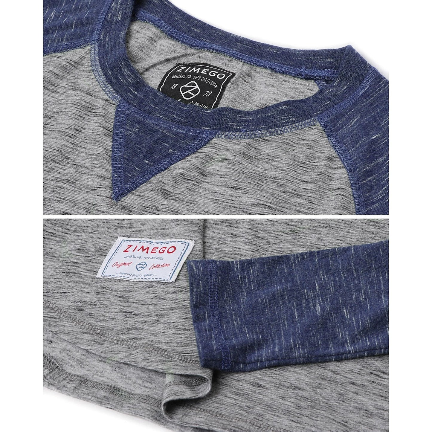 Men Athletic Fit Baseball Retro Contrast Long Sleeve Raglan T-Shirt