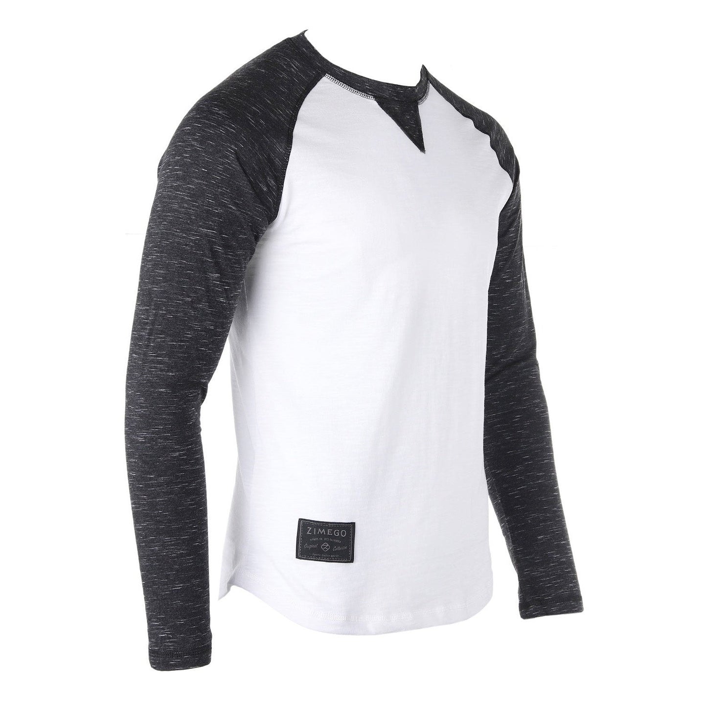 Men Athletic Fit Baseball Retro Contrast Long Sleeve Raglan T-Shirt