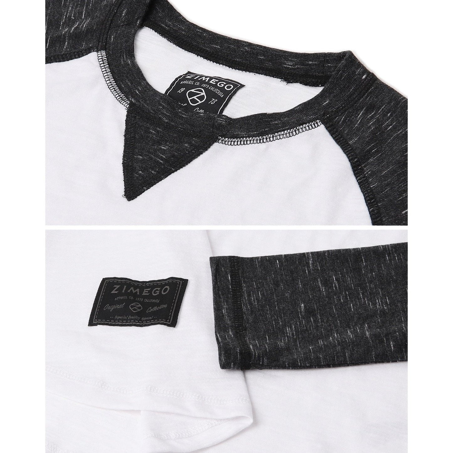 Men Athletic Fit Baseball Retro Contrast Long Sleeve Raglan T-Shirt