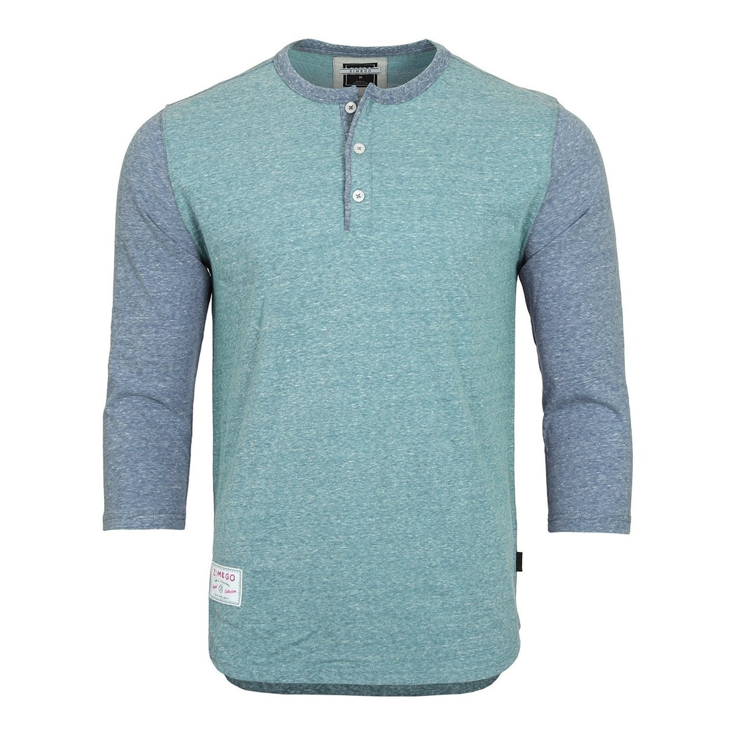 Men's 3/4 Sleeve Baseball Retro Henley – Casual Athletic Button Crewneck Shirts