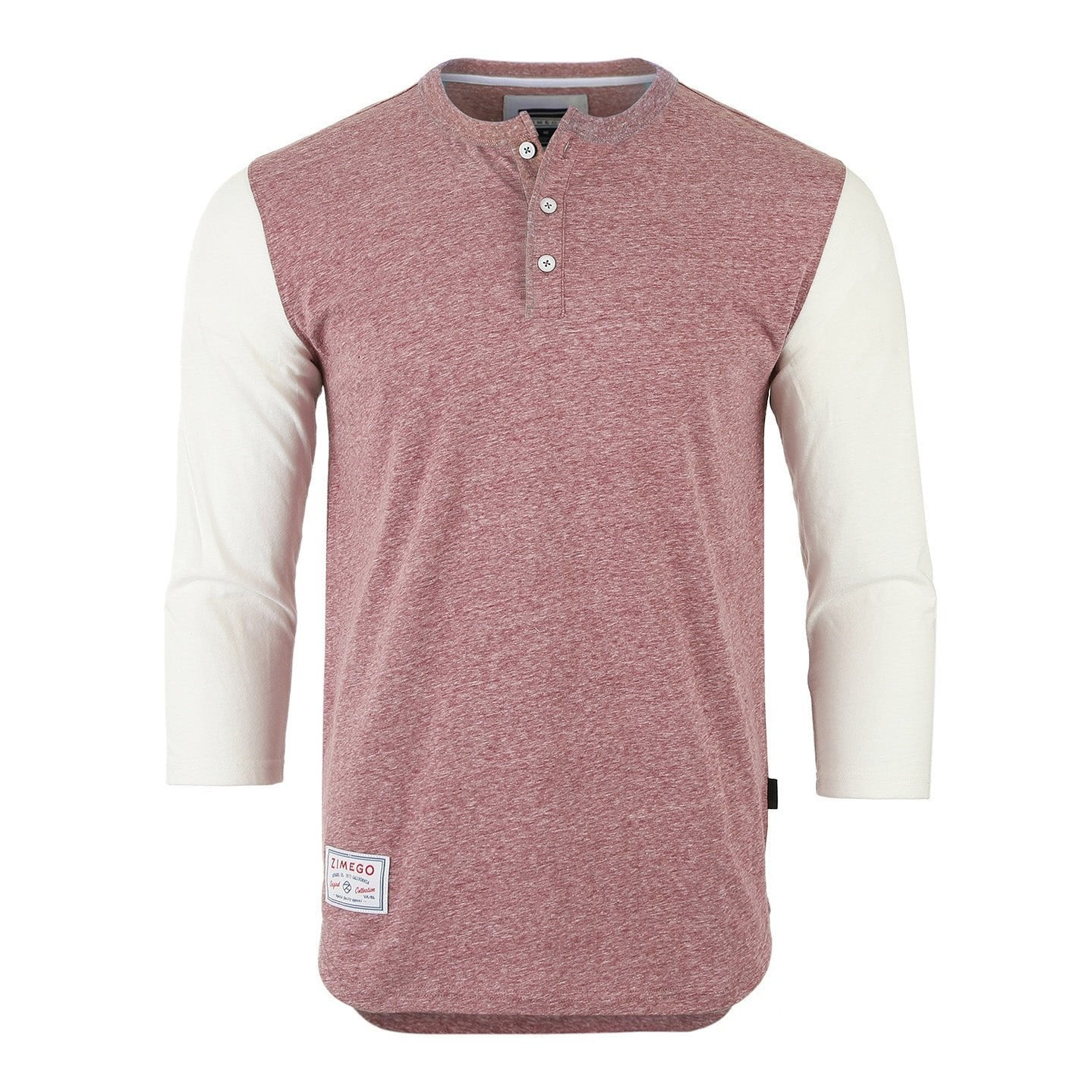 Men's 3/4 Sleeve Baseball Retro Henley – Casual Athletic Button Crewneck Shirts