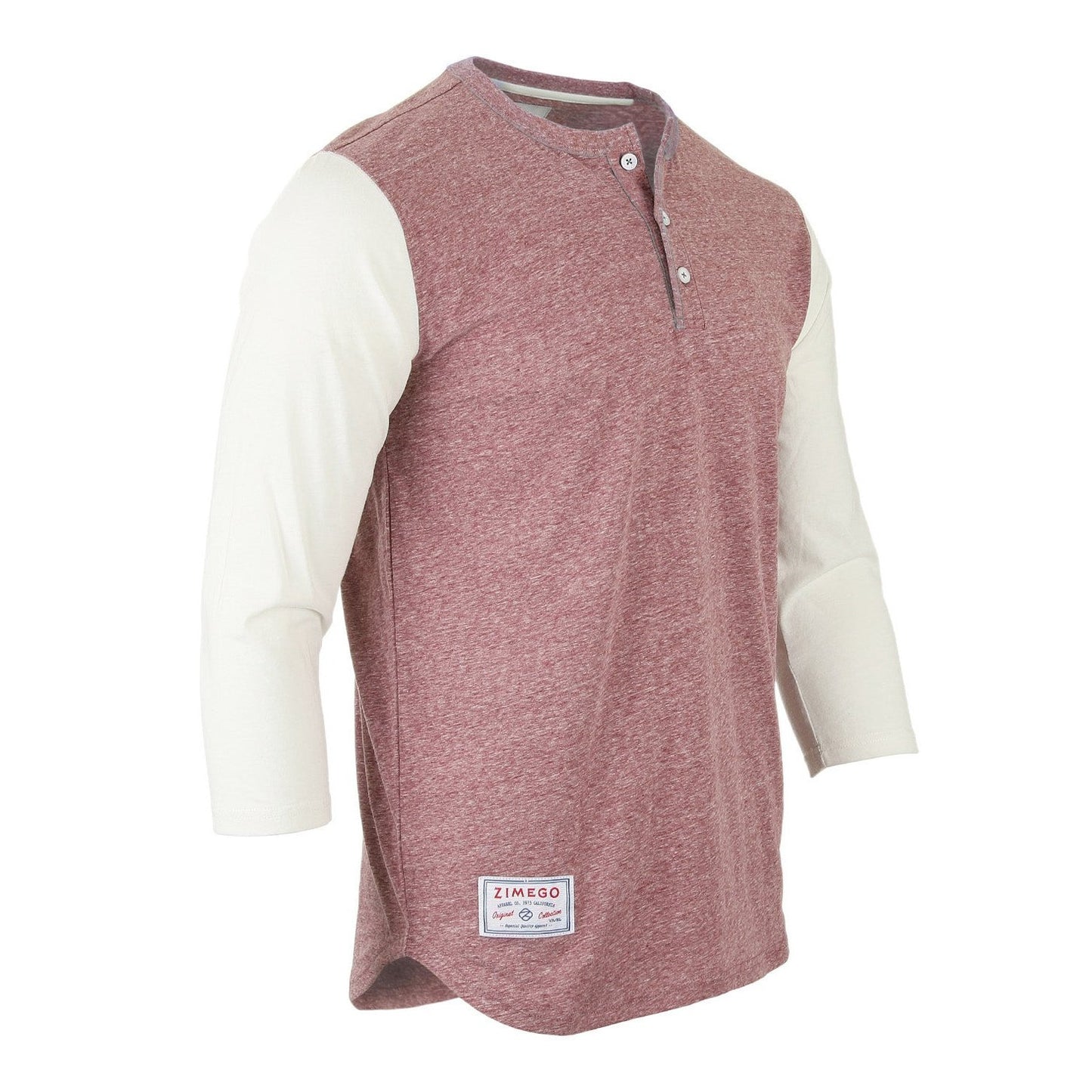Men's 3/4 Sleeve Baseball Retro Henley – Casual Athletic Button Crewneck Shirts