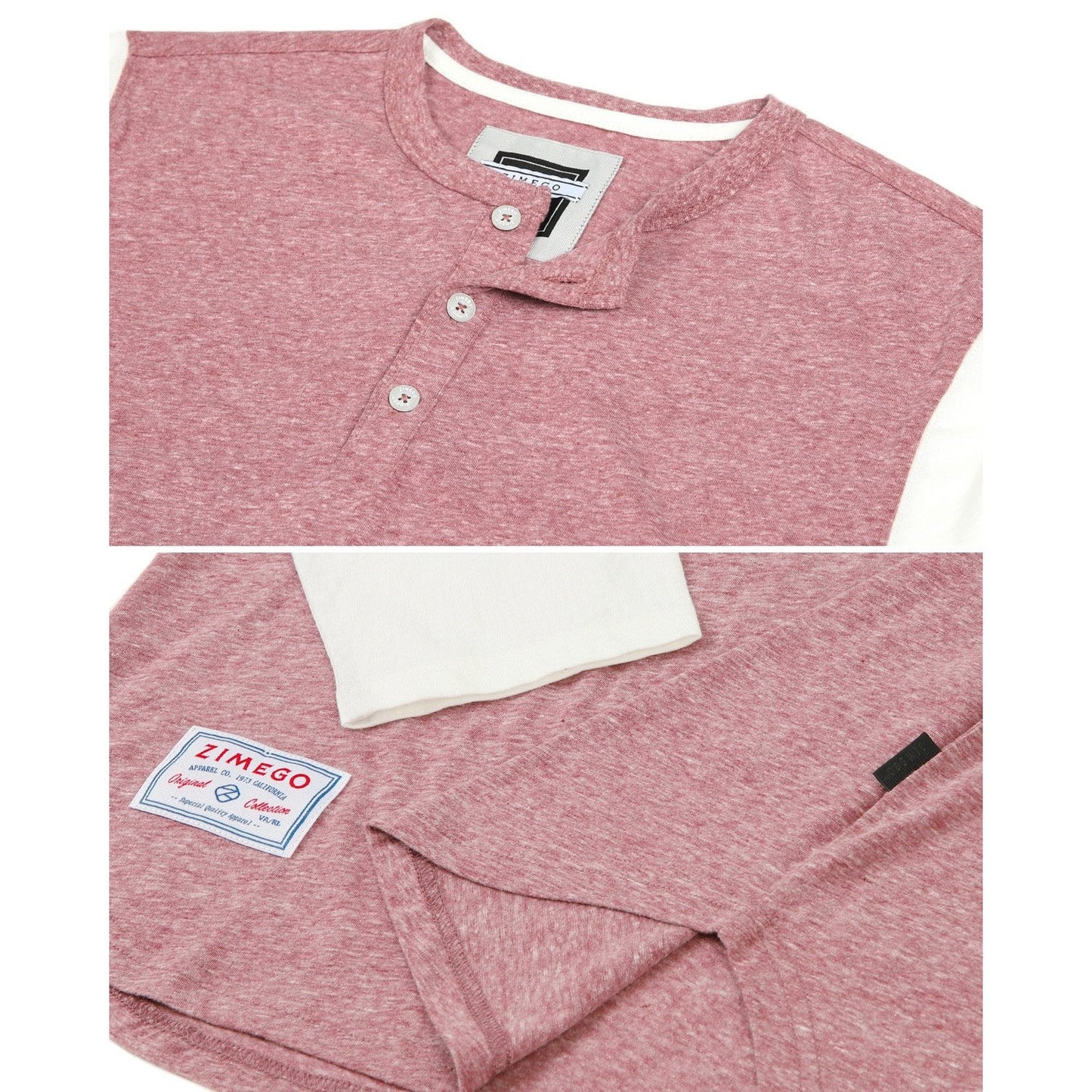 Men's 3/4 Sleeve Baseball Retro Henley – Casual Athletic Button Crewneck Shirts