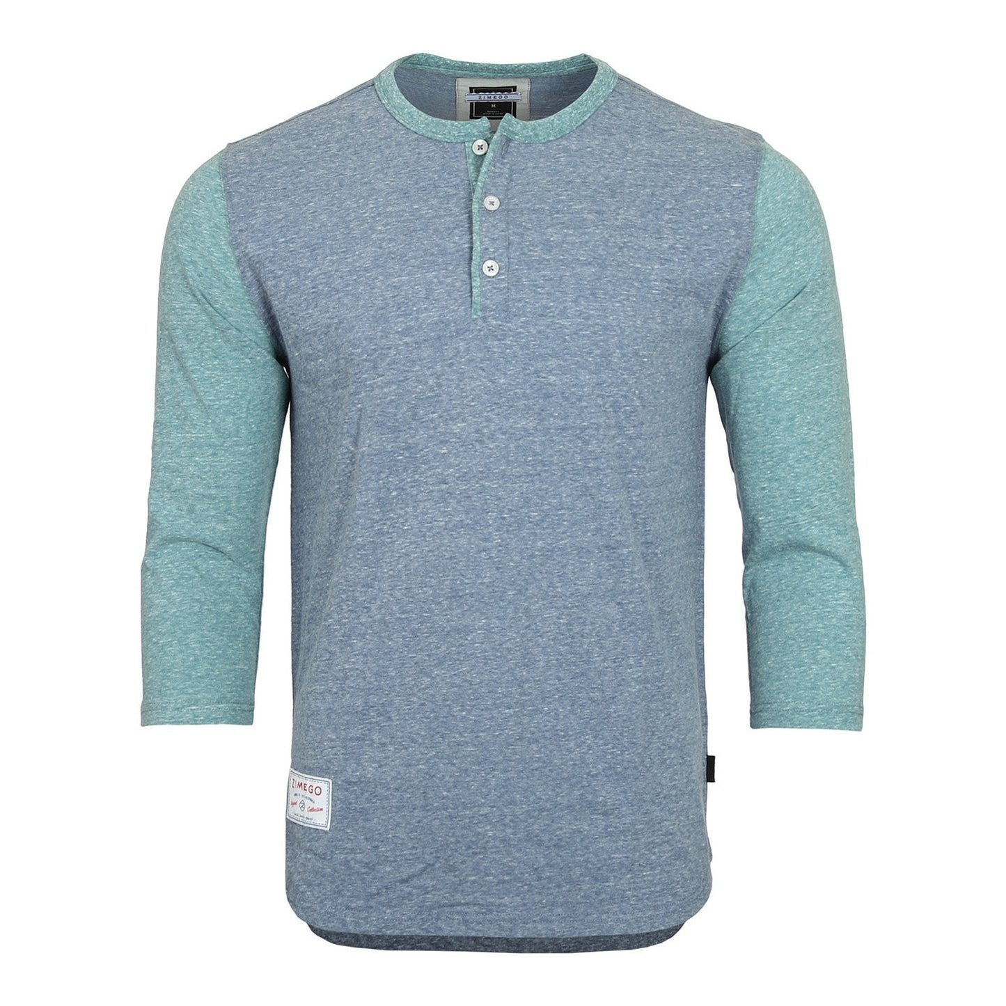 Men's 3/4 Sleeve Baseball Retro Henley – Casual Athletic Button Crewneck Shirts