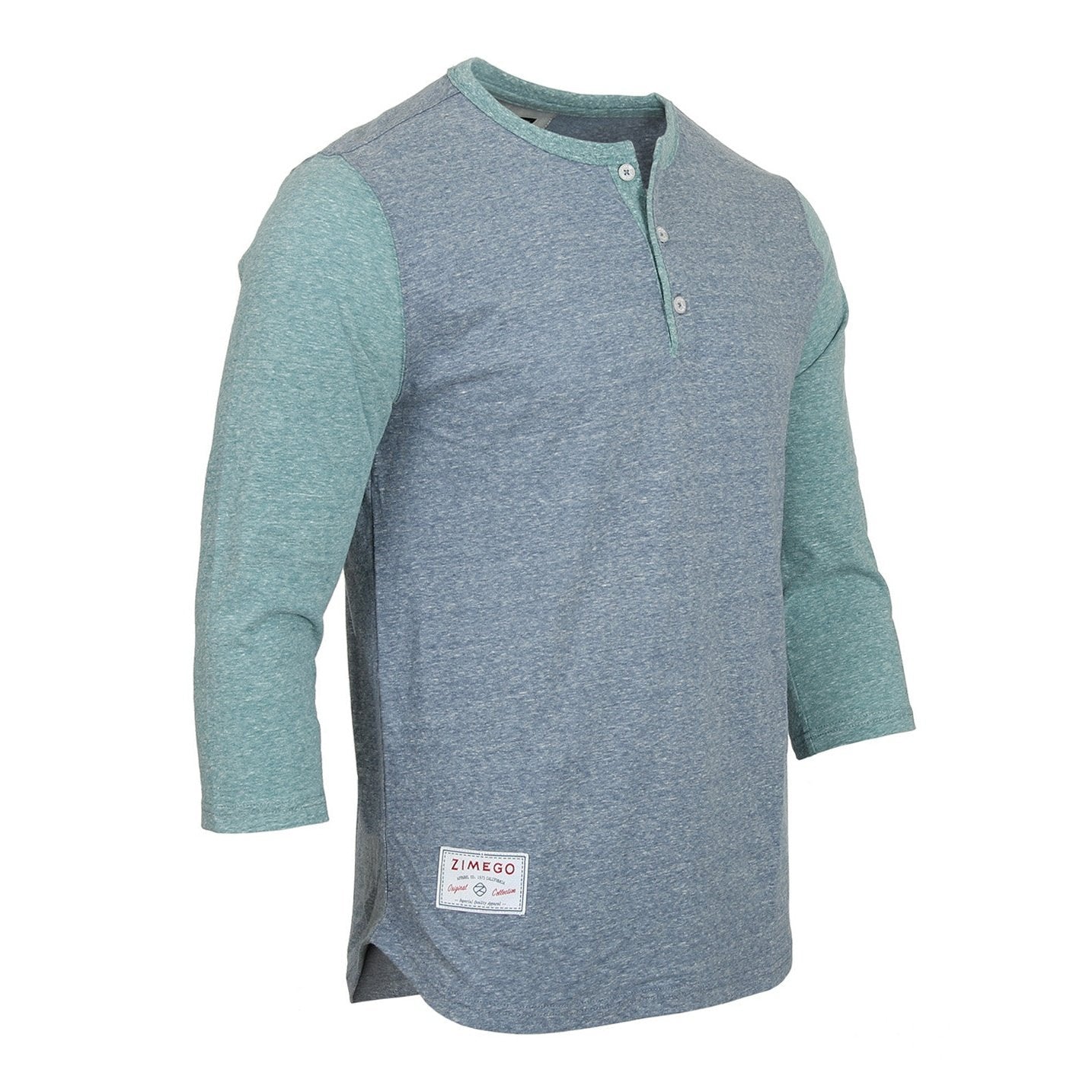 Men's 3/4 Sleeve Baseball Retro Henley – Casual Athletic Button Crewneck Shirts