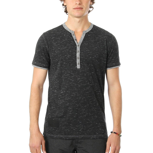 Short Sleeve Contrast Neck and Hem Active Casual T-Shirt