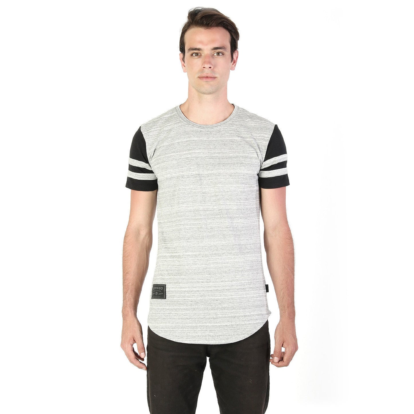 Men's Vintage Color Dyed Short Sleeve Crew Neck Chest Pocket Henley Shirt