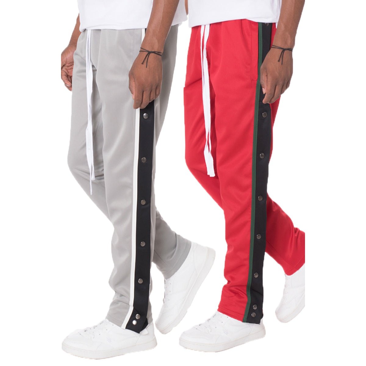 Snap Button Track Pants