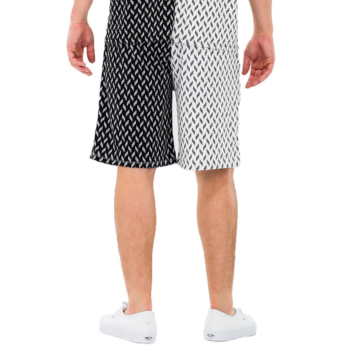 HALF AND HALF PRINT SHORTS