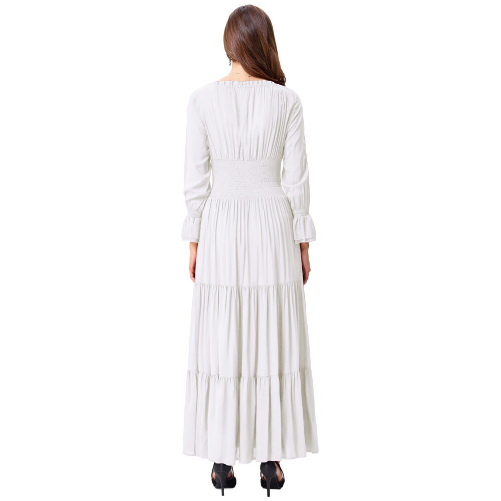 Long Sleeve Comfortable Rayon Renaissance Dress