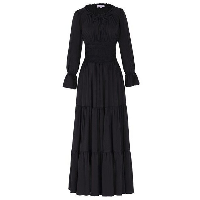 Long Sleeve Comfortable Rayon Renaissance Dress