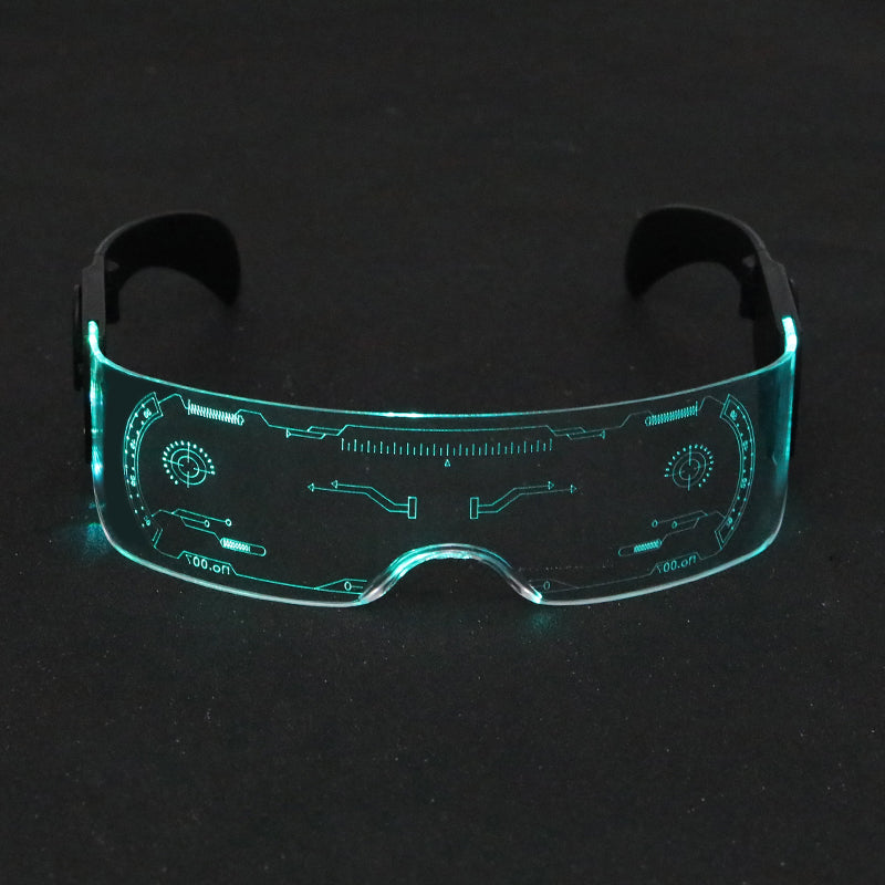 LED luminescent glasses for