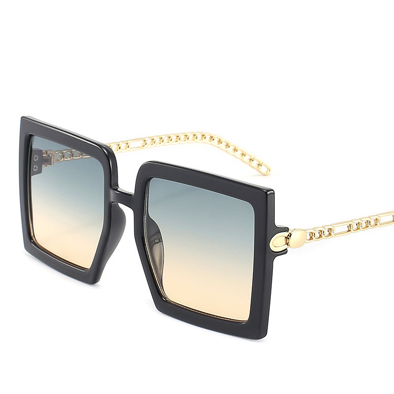 Metal Hollow Chain Sunglasses