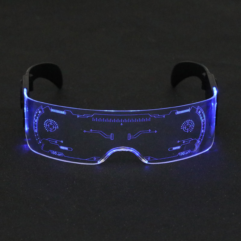 LED luminescent glasses for