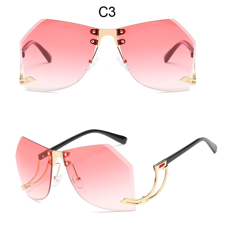 New Rimless Gradient Sunglasses