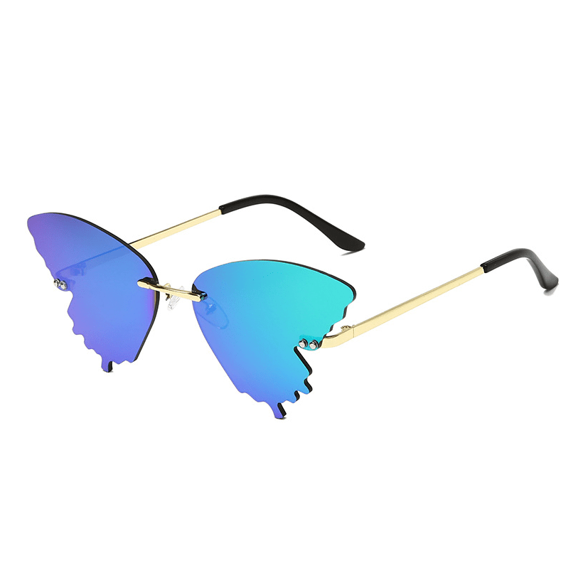 Butterfly Rimless Sunglasses