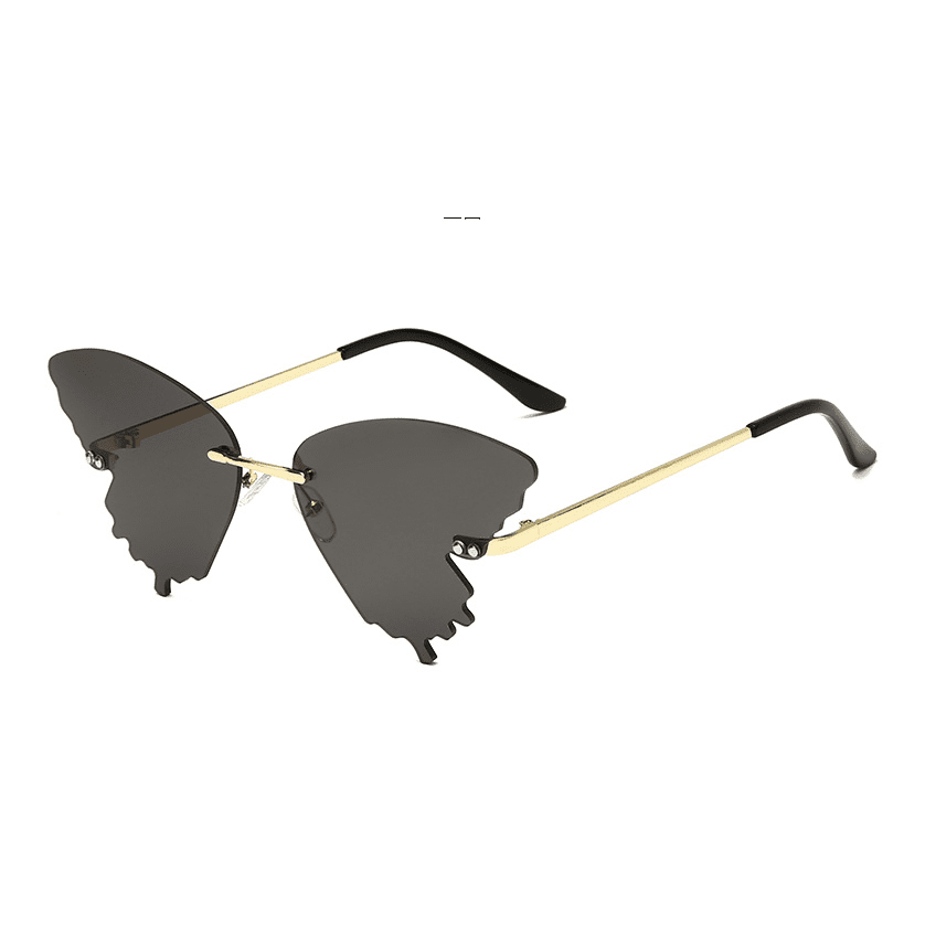 Butterfly Rimless Sunglasses