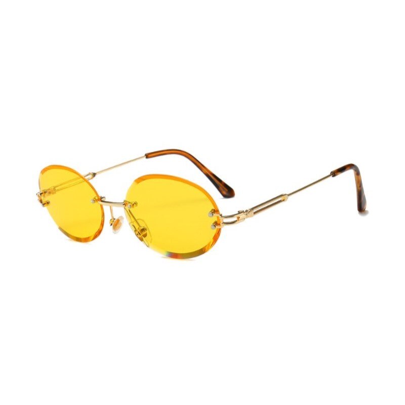 Luxury Rimless Steampunk Men Sunglasses