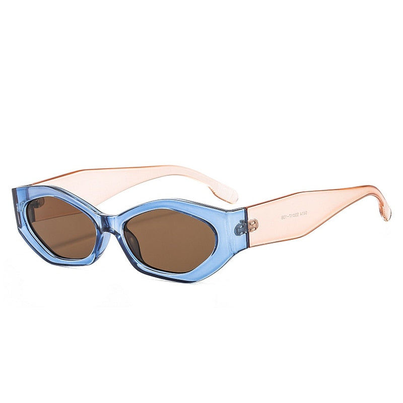 Retro Polygon Cat Eye Women Sunglasses