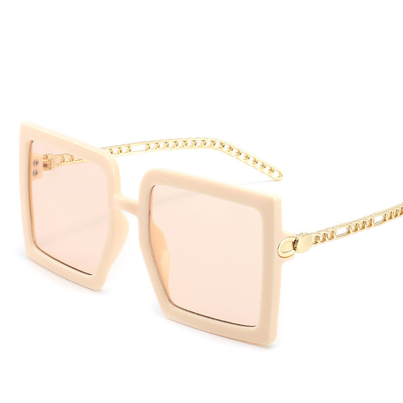 Metal Hollow Chain Sunglasses
