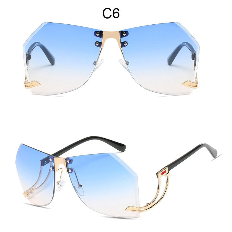 New Rimless Gradient Sunglasses