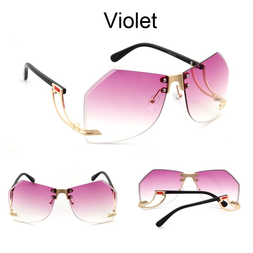 New Rimless Gradient Sunglasses