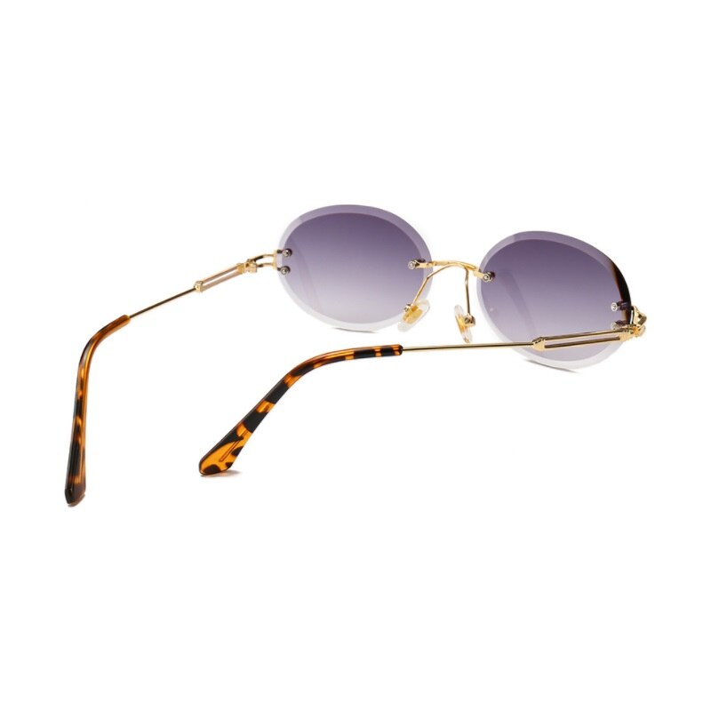 Luxury Rimless Steampunk Men Sunglasses