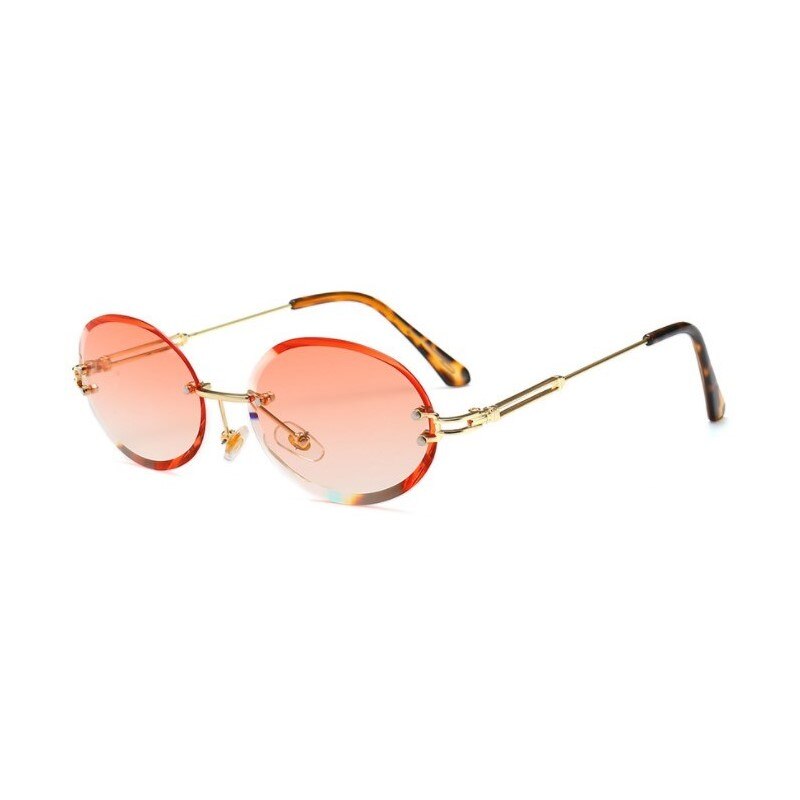 Luxury Rimless Steampunk Men Sunglasses