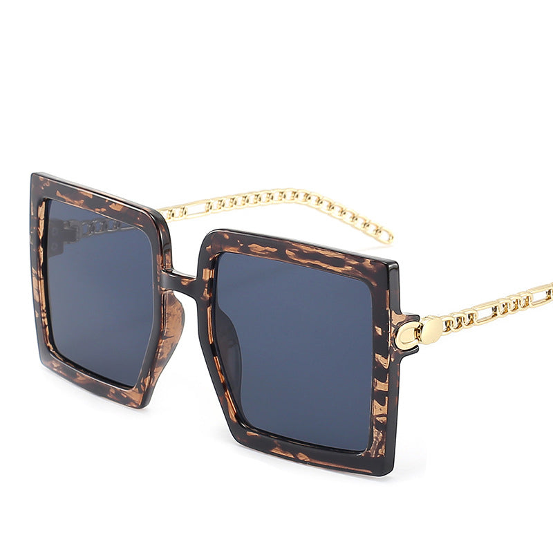 Metal Hollow Chain Sunglasses