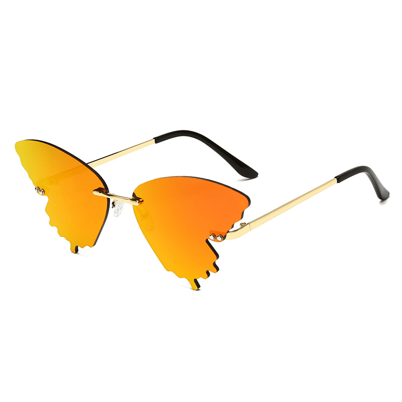 Butterfly Rimless Sunglasses