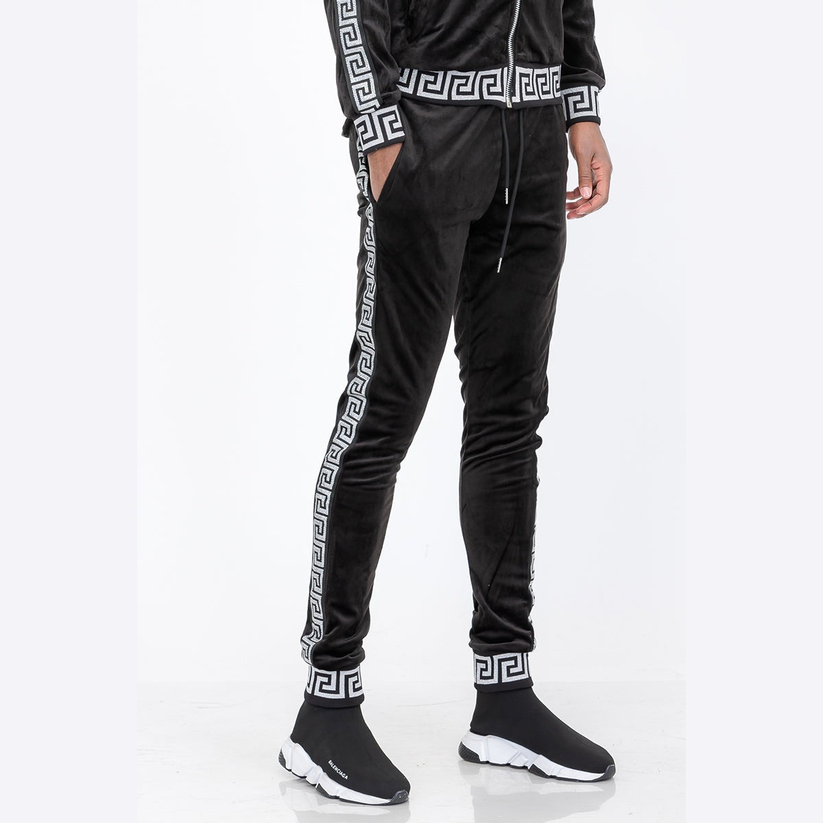 Status Velour Track Pants-5