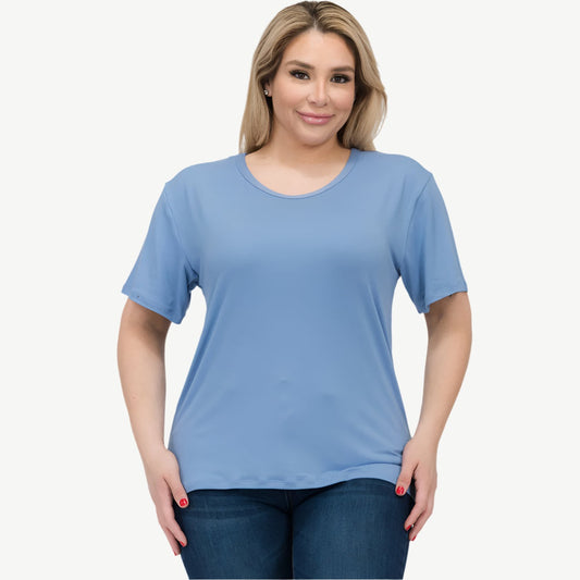 Plus Size Basic Short Sleeve T-shirt