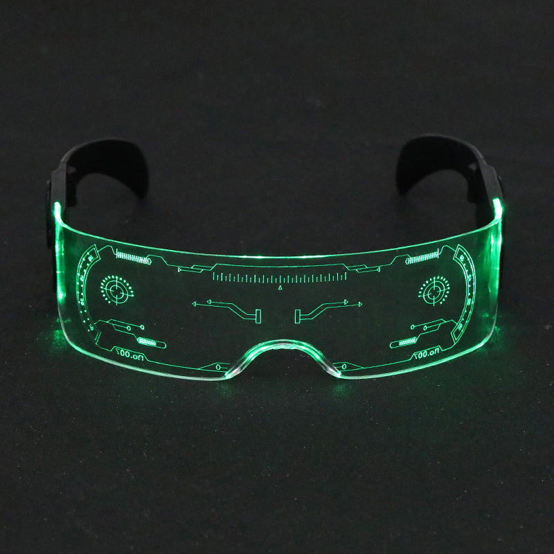 LED luminescent glasses for