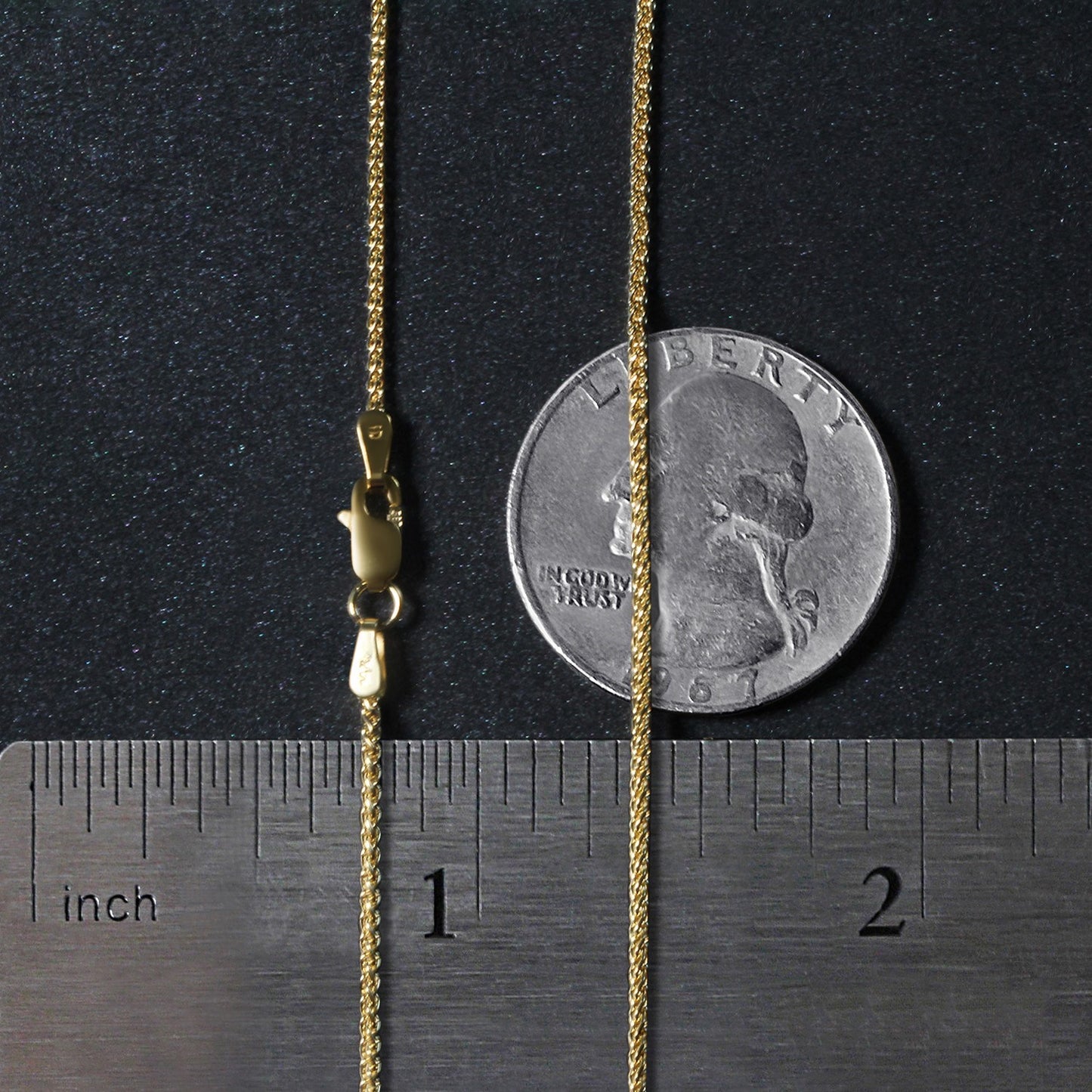 14k Yellow Gold Round Chain (1.2 mm)