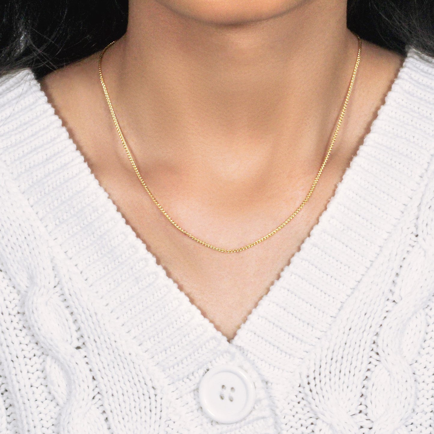 14k Yellow Gold Round Chain (1.2 mm)