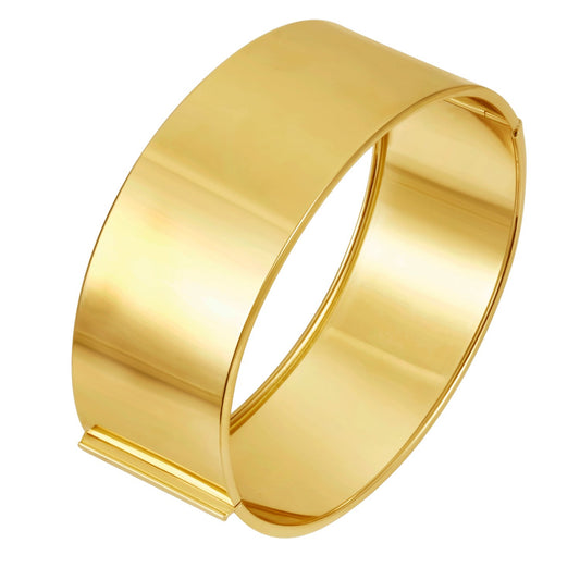 Designer Bold Width Bracelet in 14K Yellow Gold (24.60 mm)