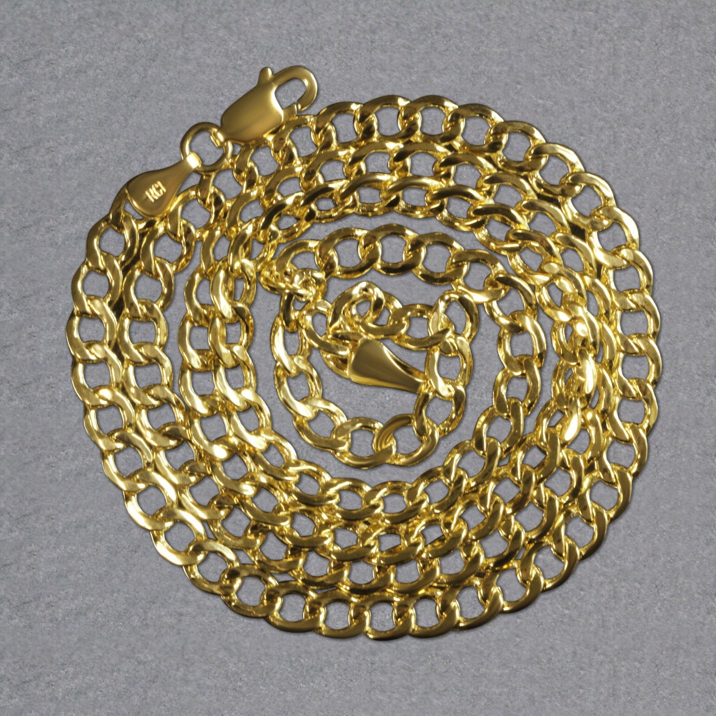 14k Yellow Gold Curb Chain (4.40 mm)