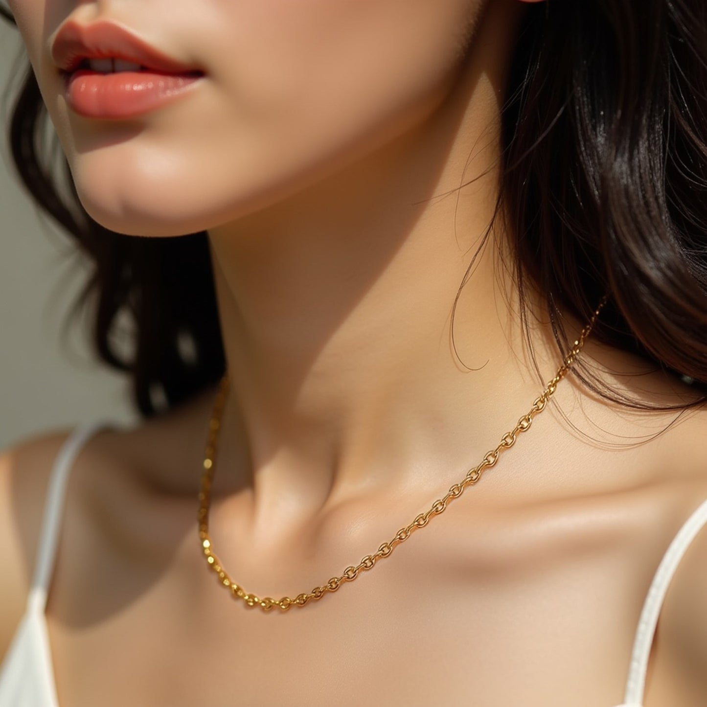 14k Yellow Gold Diamond Cut Cable Link Chain (1.50 mm)