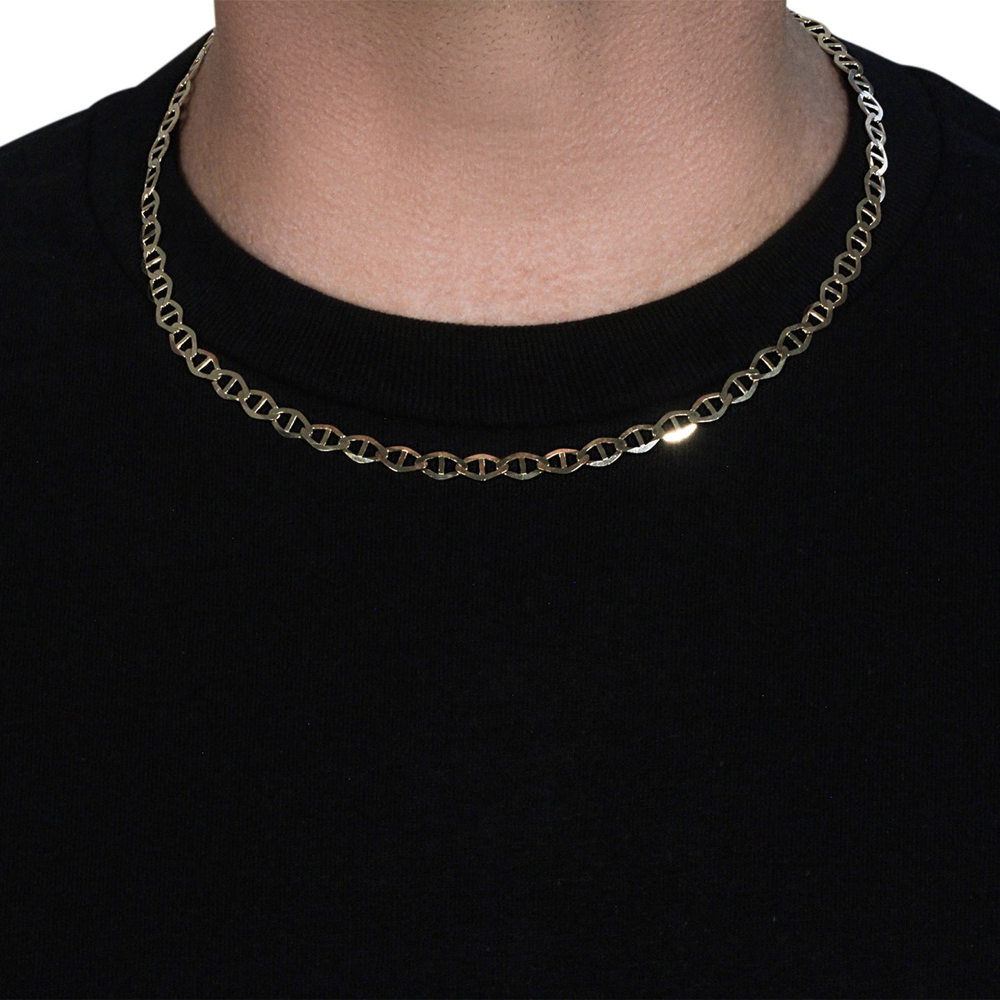 14k Yellow Gold Mariner Link Chain (6.30 mm)