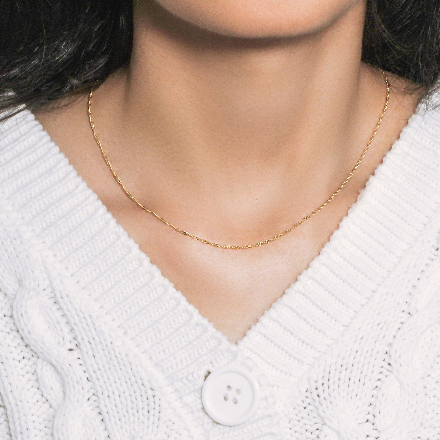 14k Yellow Gold Singapore Chain (1.30 mm)