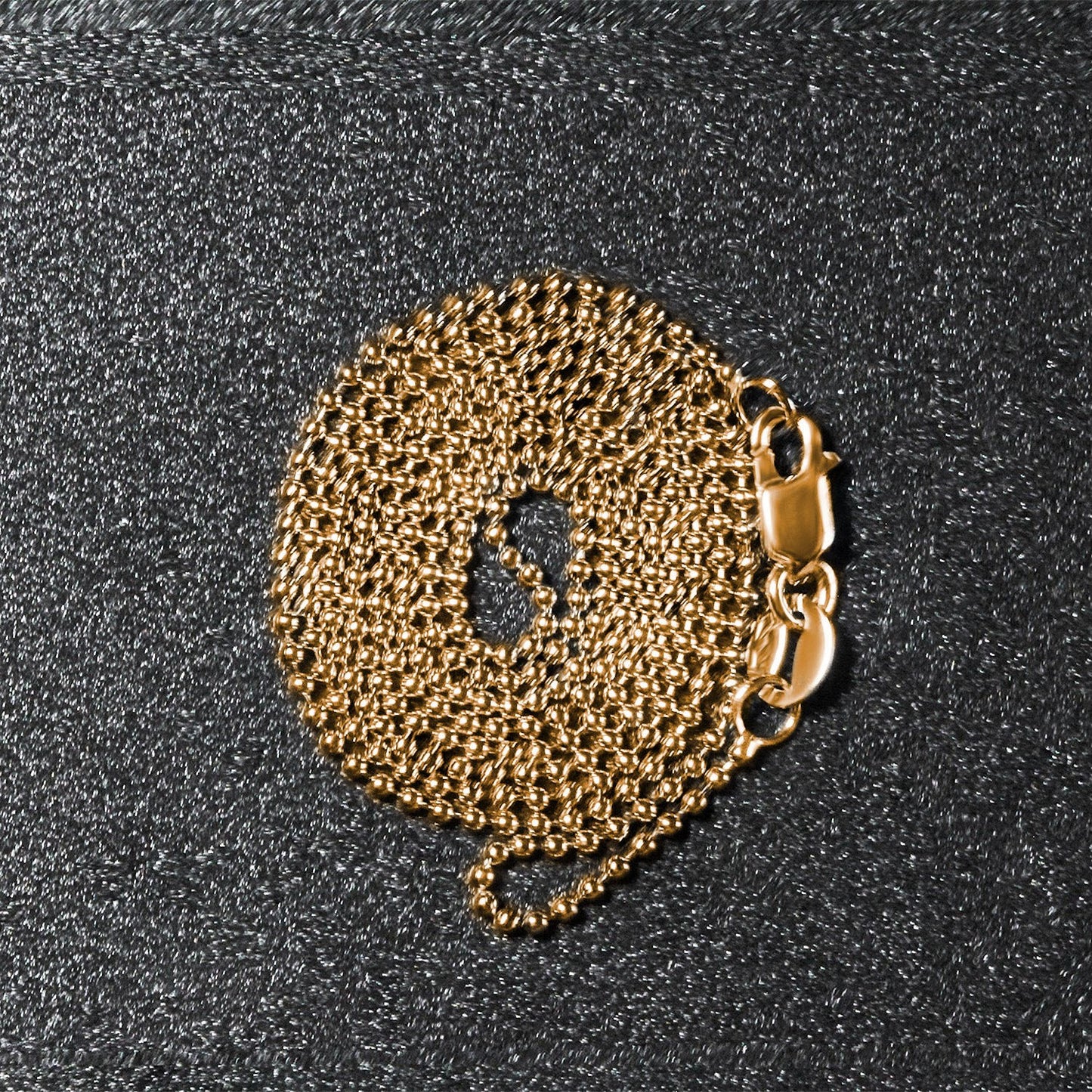 14k Yellow Gold Bead Chain 1.0mm (1.00 mm)