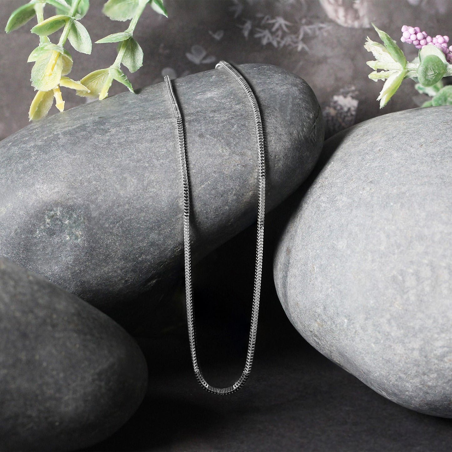 14k White Gold Milano Chain (1.10 mm)