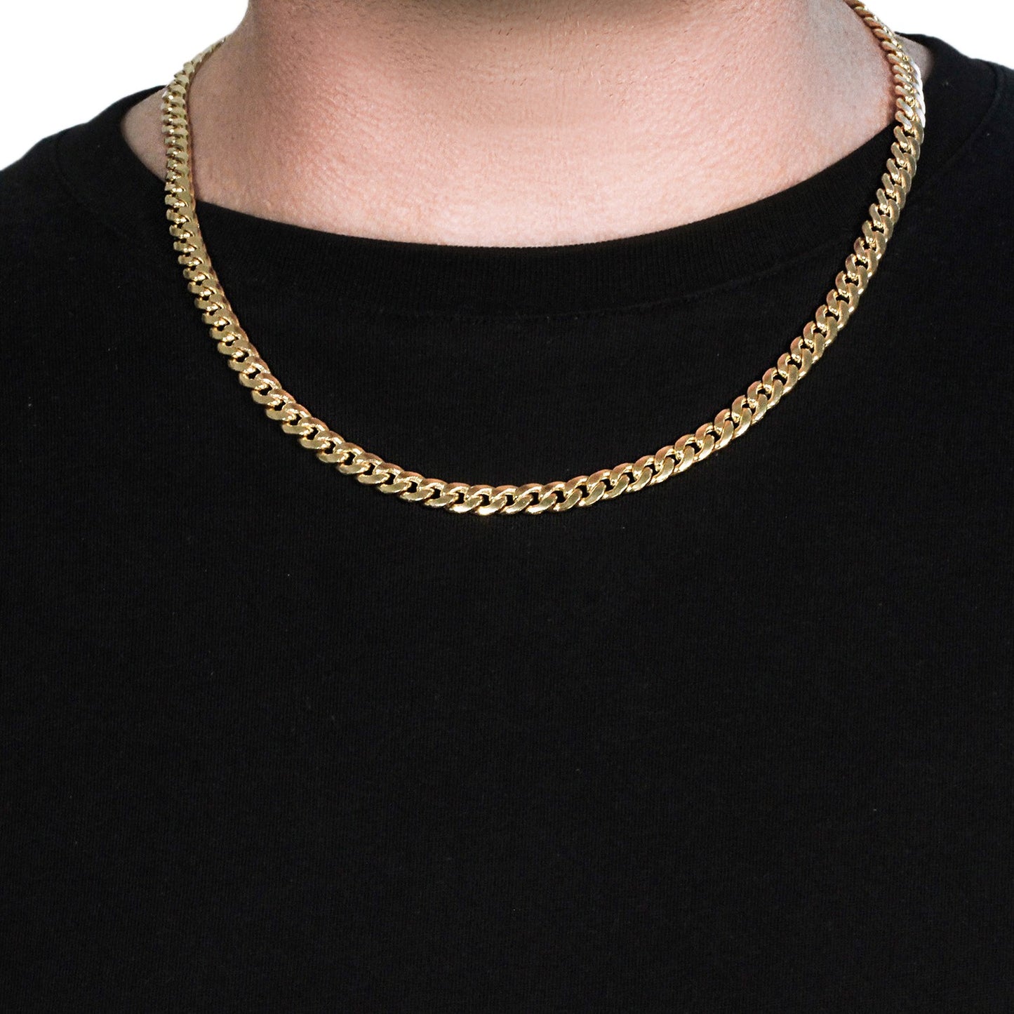 10k Yellow Gold Light Miami Cuban Chain (7.00 mm)