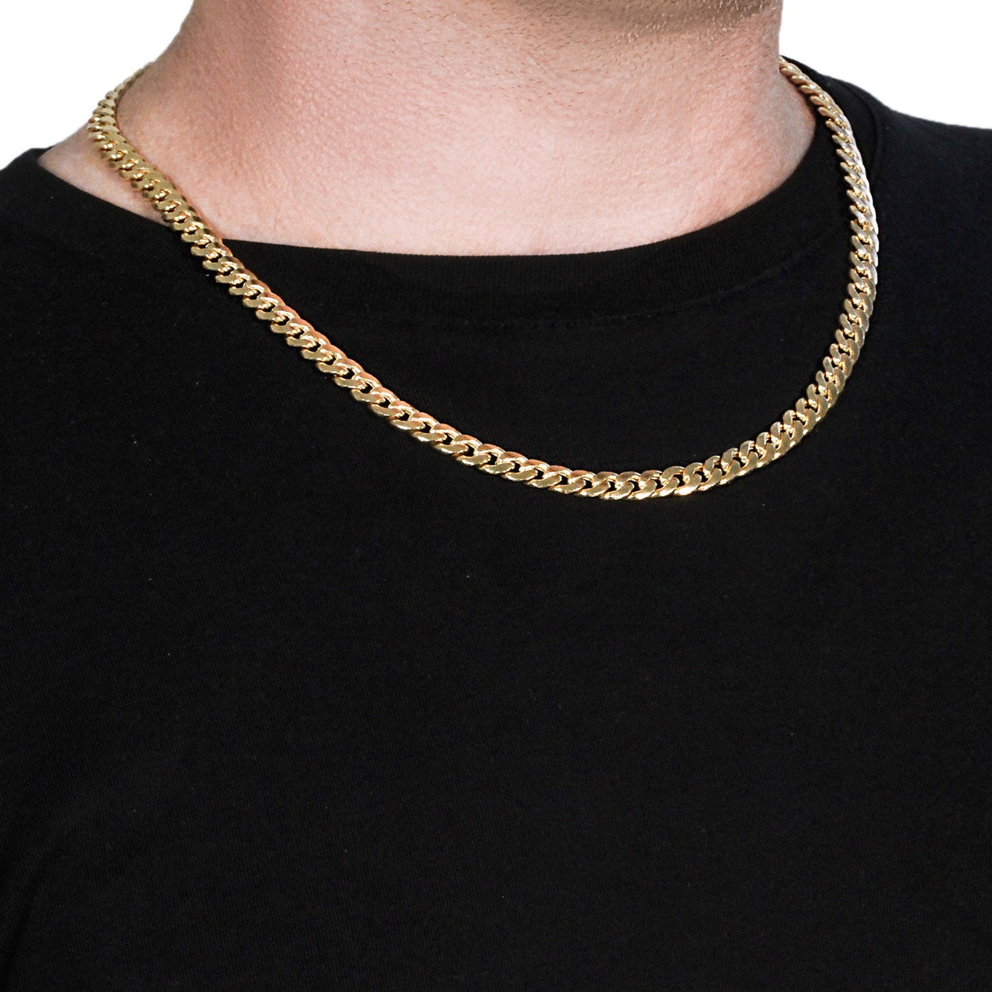 10k Yellow Gold Light Miami Cuban Chain (7.00 mm)