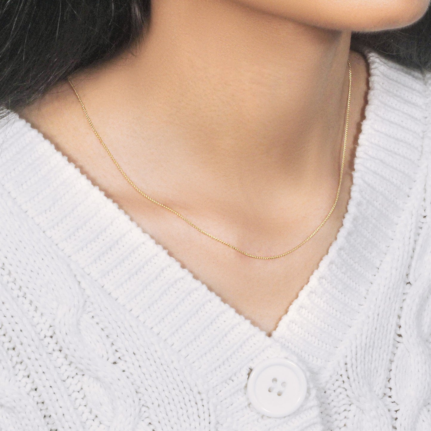 10k Yellow Gold Wheat Chain 0.6mm (0.60 mm)