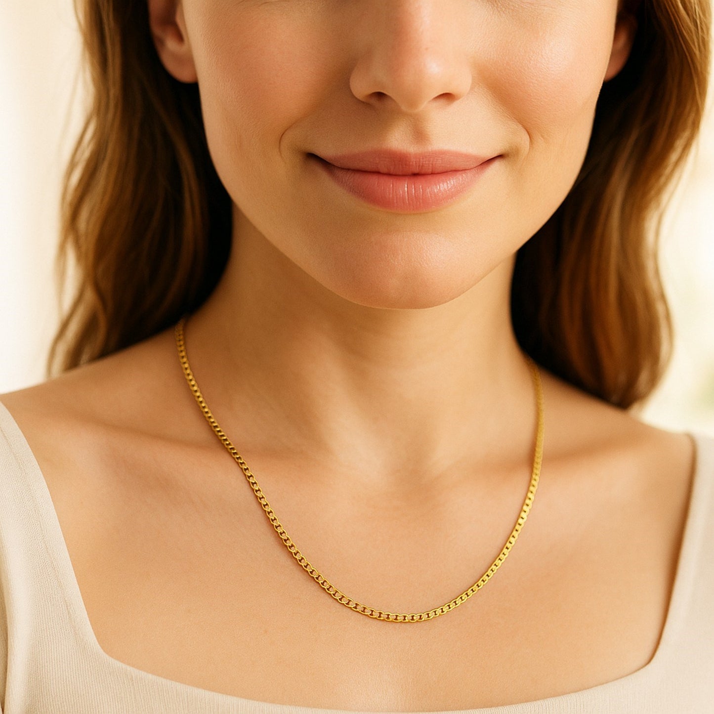 14k Yellow Gold Semi Solid Box Chain (1.80 mm)