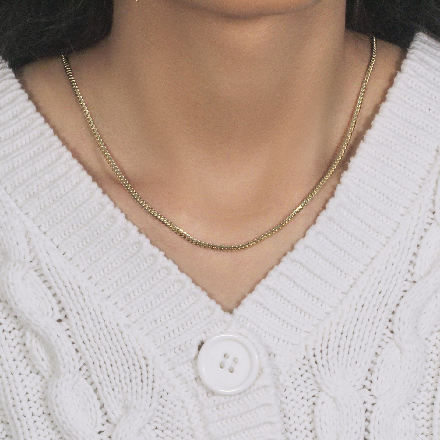 14k Yellow Gold Classic Solid Miami Cuban Chain (2.60 mm)