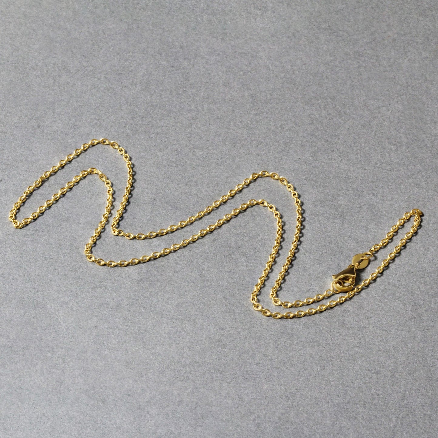 18k Yellow Gold Round Cable Link Chain (1.50 mm)