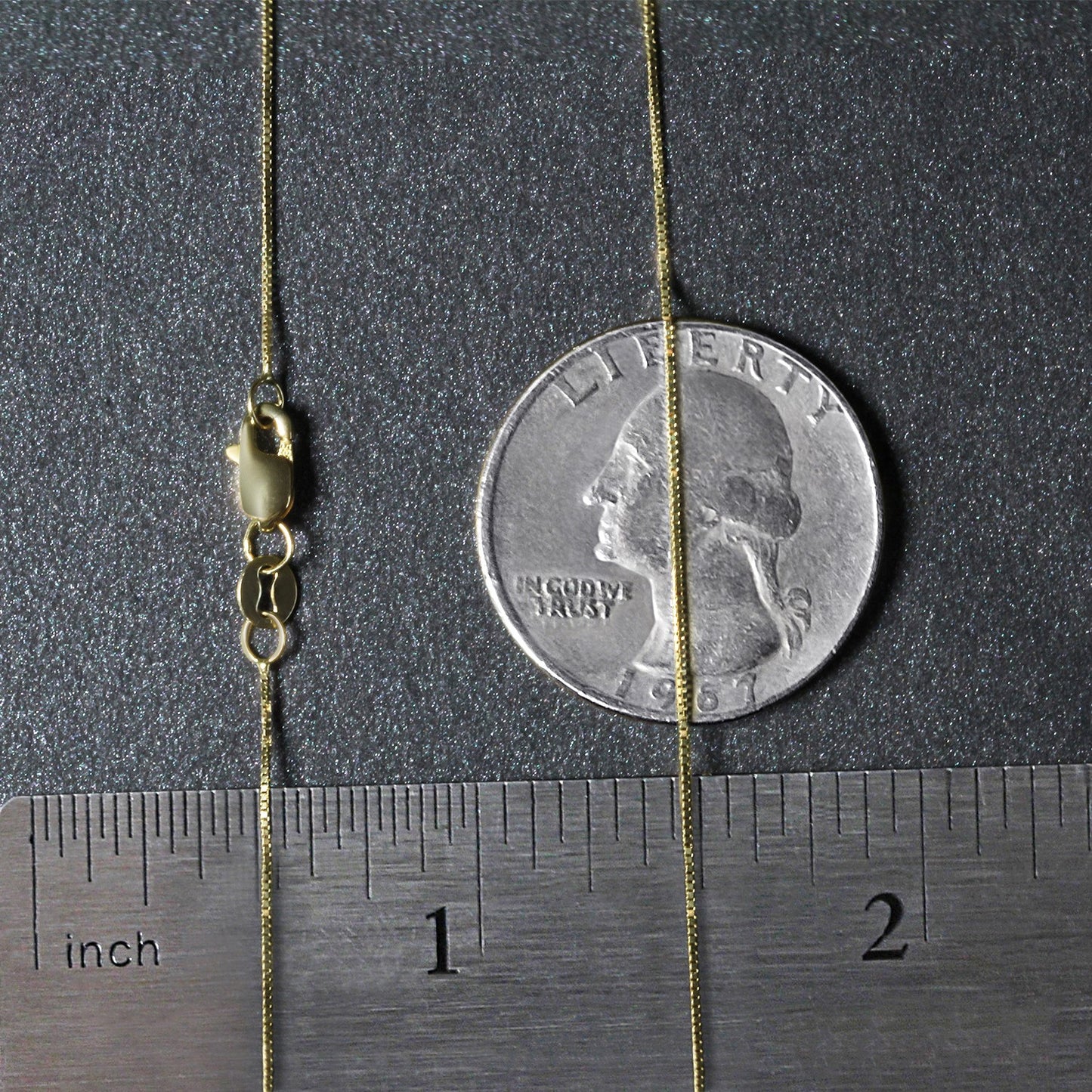 14k Yellow Gold Classic Box Chain (0.45 mm)